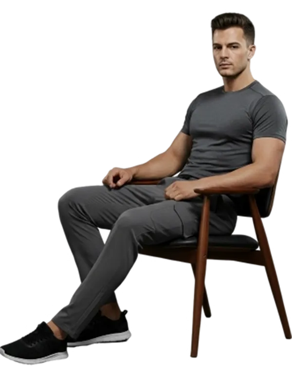 Dark_Grey_Cotton_Blend_Stretch_Fit_Cargo_Pants_For_Men