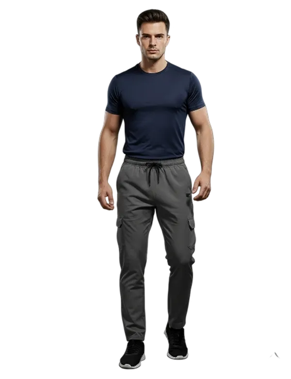 Dark_Grey_Cotton_Blend_Stretch_Fit_Cargo_Pants_For_Men