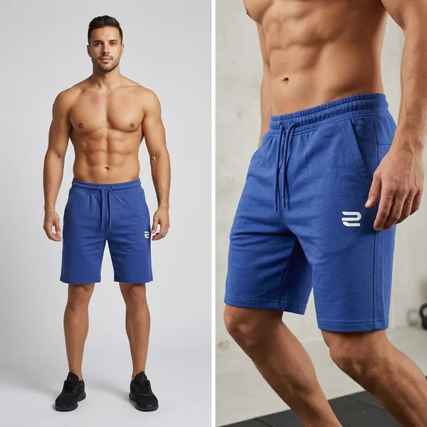 Royal_Blue_Cotton_Zip_Pocket_Shorts_For_Men
