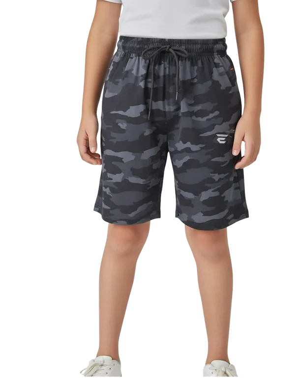 Grey_Cotton_Blend_Stretch_Fit_Boys_Shorts_For_Kids