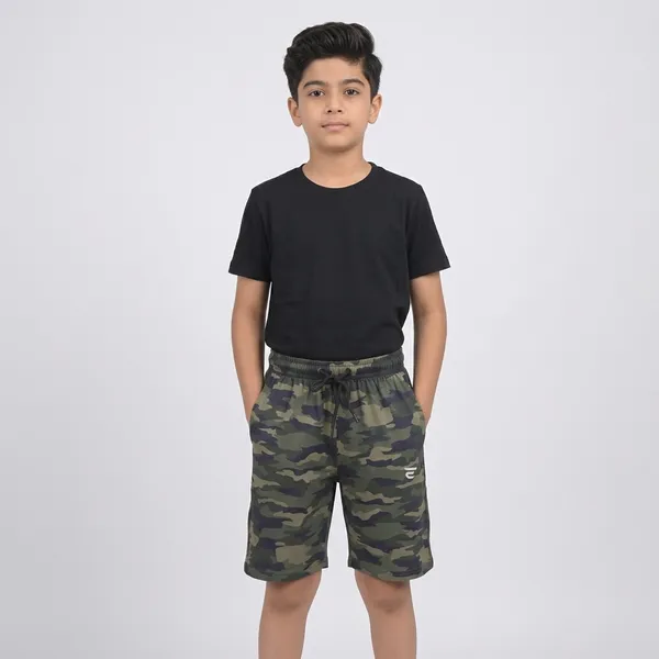 Black_Cotton_Blend_Stretch_Fit_Boys_Shorts_For_Kids