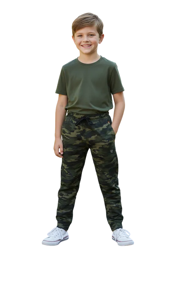 Green_Cotton_Blend_Stretch_Fit_Boys_Track_Wear_For_Kids