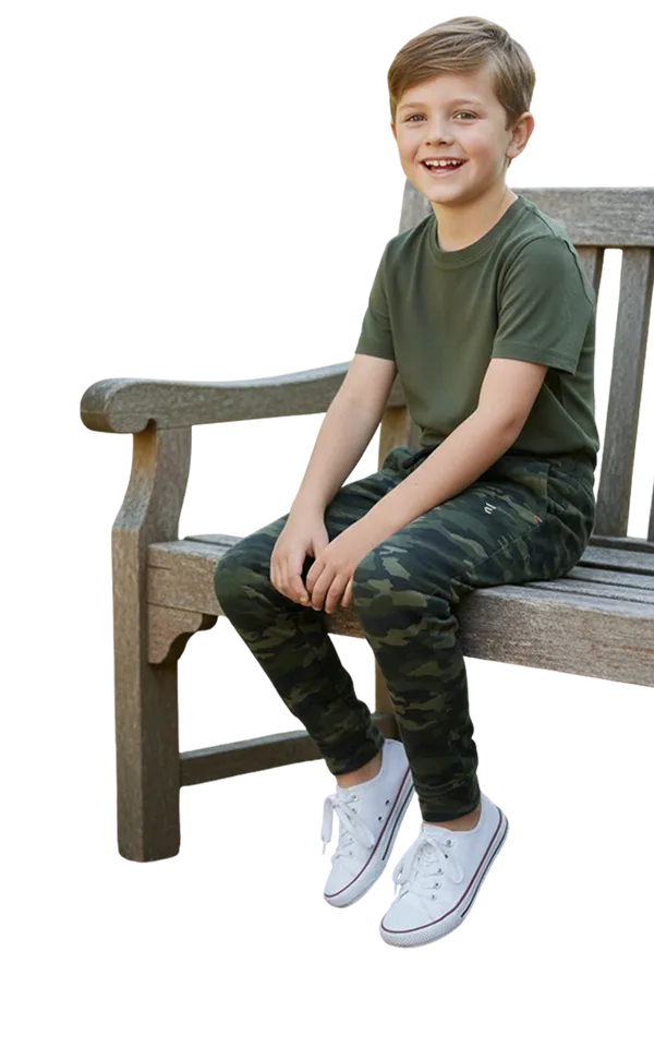 Green_Cotton_Blend_Stretch_Fit_Boys_Track_Wear_For_Kids