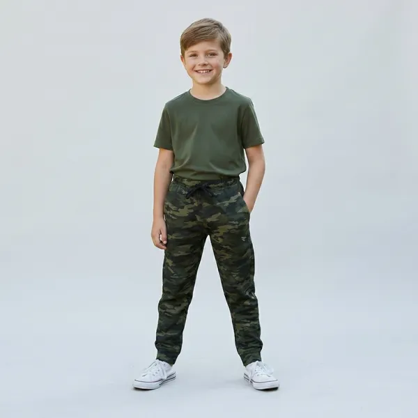 Green_Cotton_Blend_Stretch_Fit_Boys_Track_Wear_For_Kids