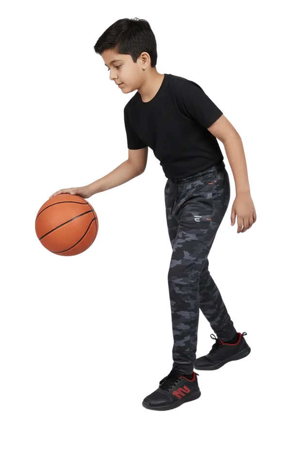 Black_Cotton_Rib_Knit_Stretch_Fit_Boys_Track_Wear_For_Kids