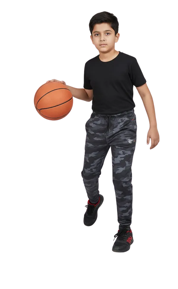 Black_Cotton_Rib_Knit_Stretch_Fit_Boys_Track_Wear_For_Kids