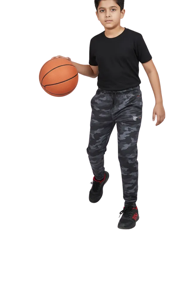 Black_Cotton_Rib_Knit_Stretch_Fit_Boys_Track_Wear_For_Kids
