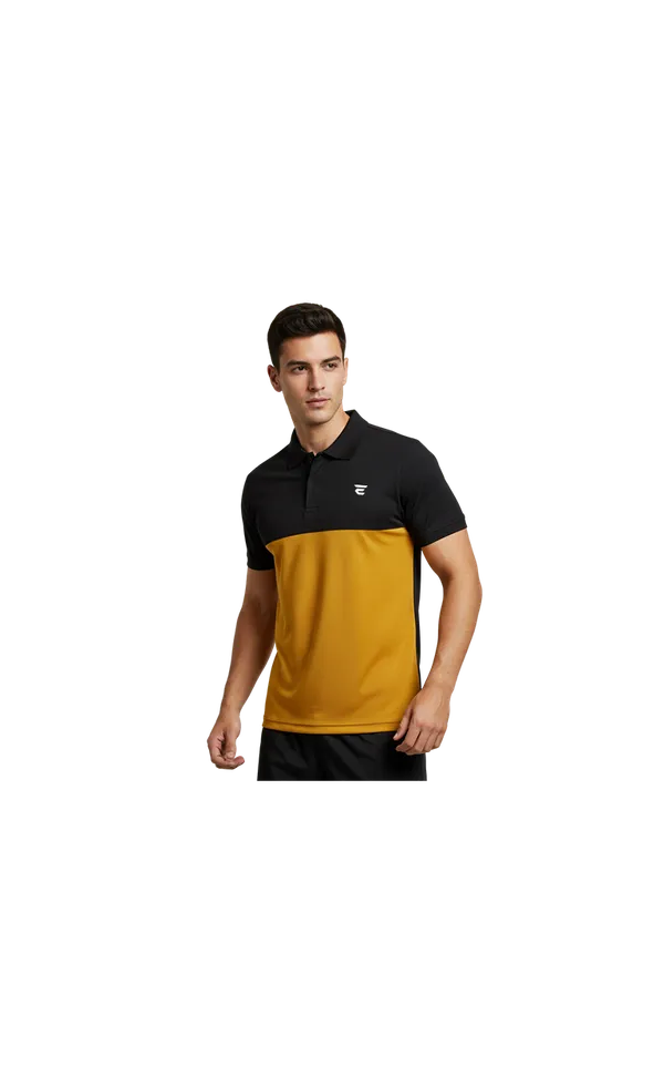 Black_Red_Cotton_Blend_Polo_Neck_Drifit_Two_Color_T_Shirt_For_Men