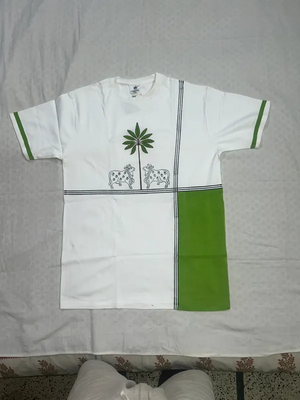 Pichwai_Block_Printed_White_T-Shirt