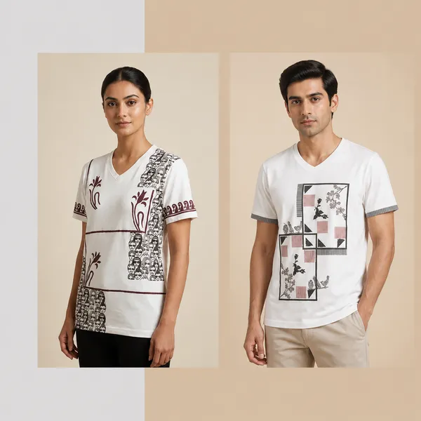 Womenia_Block_Printed_And_Hummingbird_Block_Printed_White_T-Shirt_Pack_Of_2