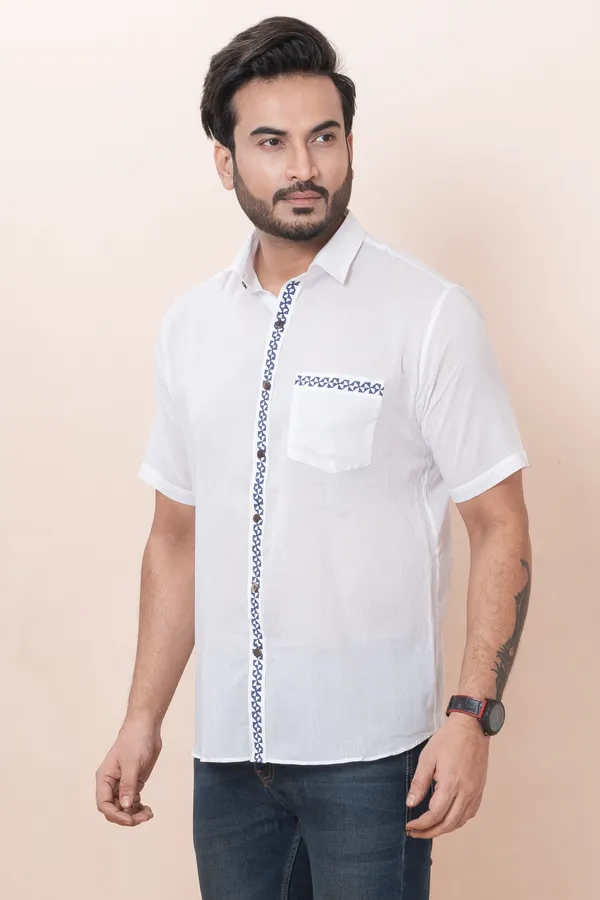 Blue_Trell_Printed_And_Brown_Bees_Printed_White_Shirt_Pack_Of_2