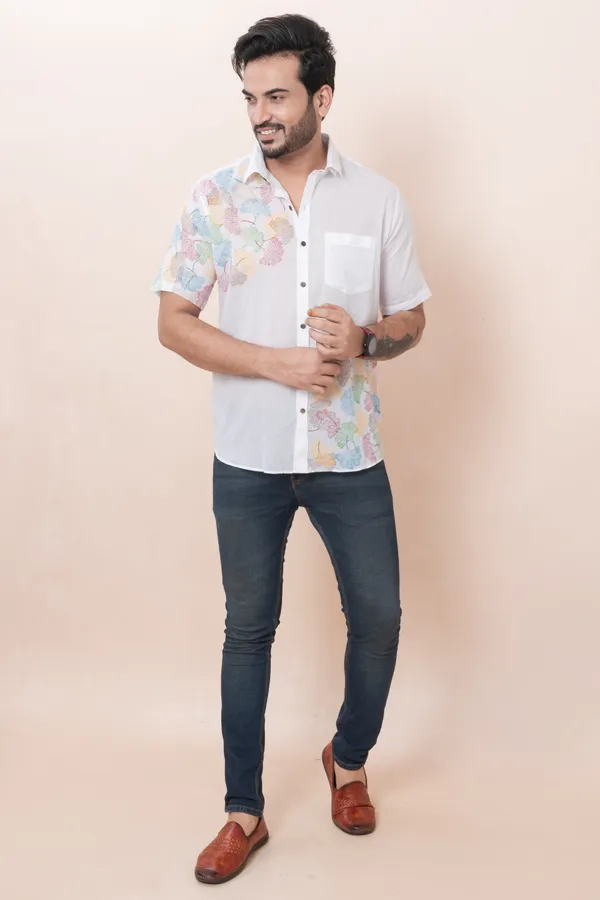 Mushroom_Printed_White_Shirt