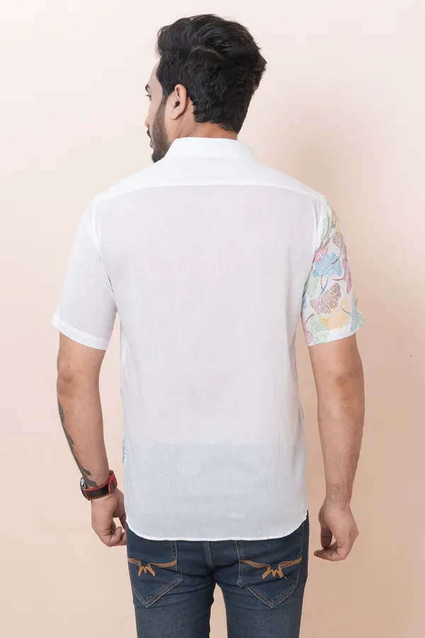 Mushroom_Printed_White_Shirt