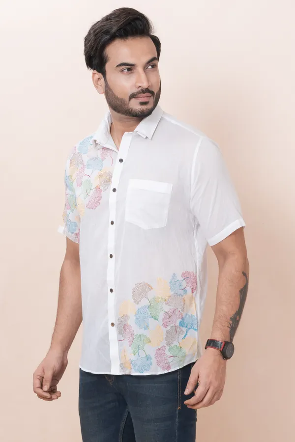 Mushroom_Printed_White_Shirt