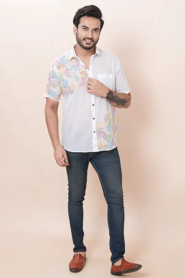 Mushroom_Printed_White_Shirt