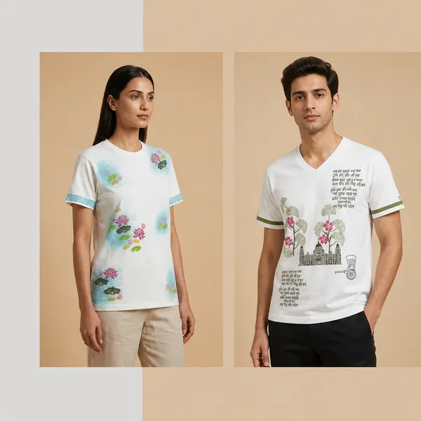 Lotus_Block_Printed_And_Victoria_Block_Printed_White_T-Shirt_Pack_Of_2