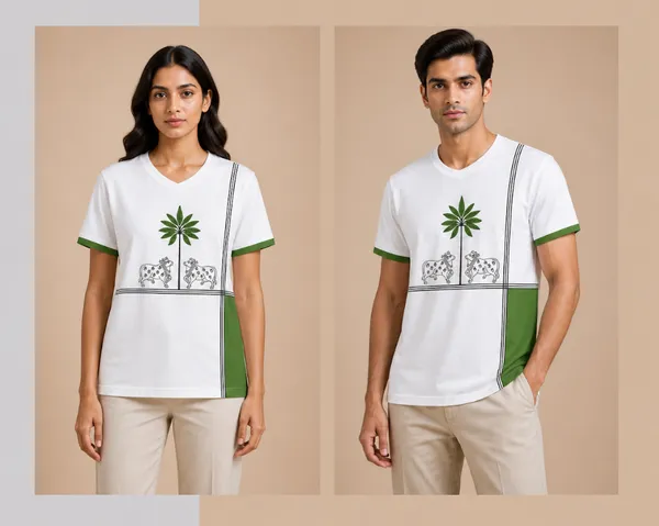Pichwai_Block_Printed_White_T-Shirt