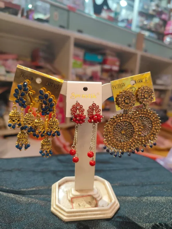 Gold_Alloy_Ethnic_Jhumka_Earrings_Set_For_Women_(Pack_of_3_)