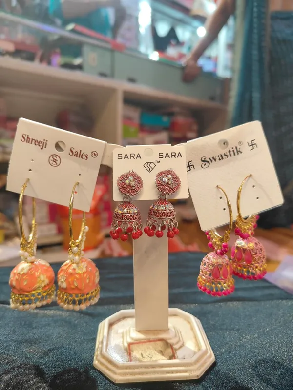 Multicolor_Alloy_Meenakari_Jhumka_Earrings_For_Women_(Pack_of_3_)