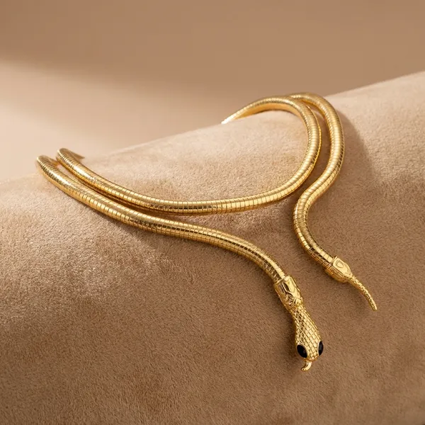 Beautiful_Viper_Snake_Twist_Luxe_Bendable_Adjustable_Multi_Use_Bend_And_Wrap_Choker_Necklace_For_Women