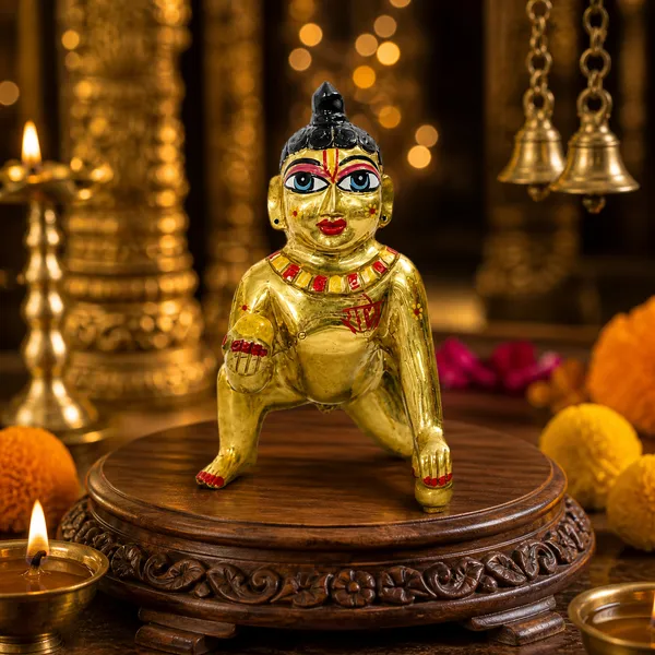 Brass_Laddu_Gopal_Krishna_Idol_-_Gold_Plated_Crawling_Pose