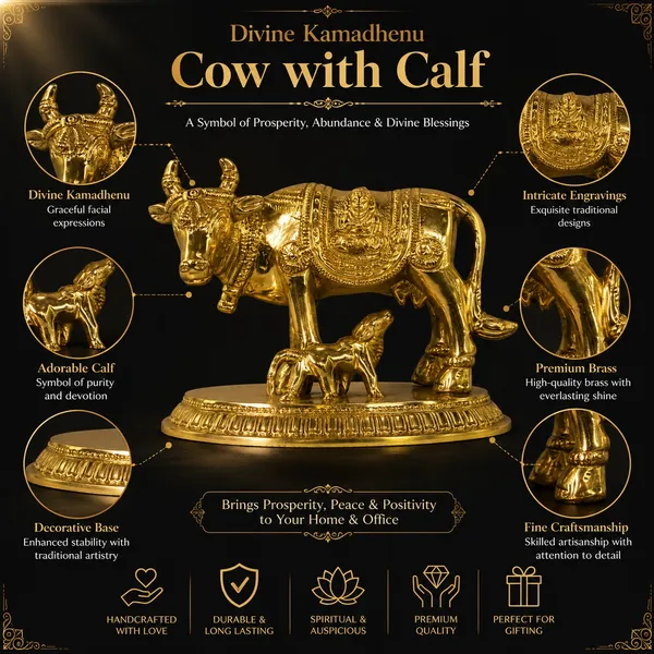100%_Brass_Golden_Kamdhenu_Cow_with_Calf_Statue_|_1.3_kg_Heavy_Brass_Kamdhenu_Idol_|_Handmade_Sacred_Cow_&_Calf_Showpiece_for_Home_Temple,_Pooja_Room,_Office,_Living_Room,_Vastu_&_Spiritual_Gift