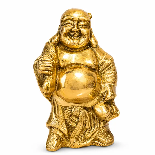 100%_Solid_Brass_Laughing_Buddha_Statue_|_Handmade_Golden_Happy_Buddha_Idol_for_Home,_Office,_Feng_Shui,_Living_Room_&_Prosperity_Décor