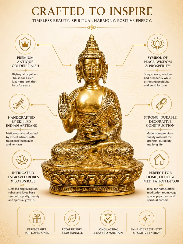 100%_Solid_Brass_Lord_Buddha_Statue_|_1.36_kg_Heavy_Golden_Buddha_Idol_in_Abhaya_Mudra_|_Handmade_Meditation_Buddha_Murti_for_Home_Temple,_Office,_Living_Room,_Yoga_Room_&_Spiritual_Gift