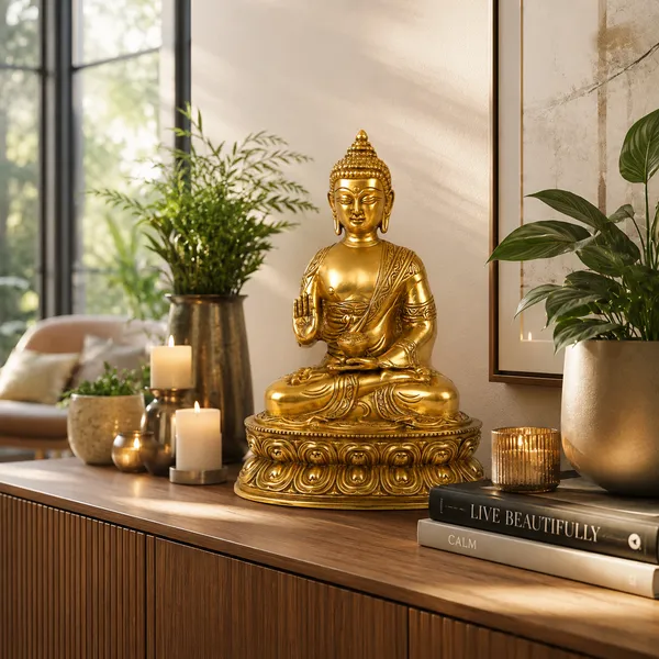 100%_Solid_Brass_Lord_Buddha_Statue_|_Handmade_Golden_Buddha_Idol_for_Home_Temple,_Meditation,_Living_Room,_Office_&_Spiritual_Décor
