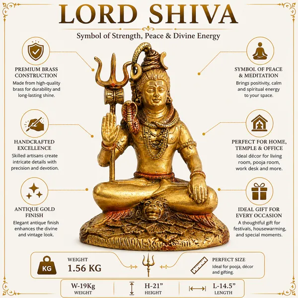 100%_Solid_Brass_Lord_Shiva_Idol_|_Premium_Mahadev_Statue_for_Home_Temple,_Office_&_Pooja_Room_|_Hindu_God_Shiva_Murti_for_Spiritual_Décor,_Meditation,_Housewarming_&_Festival_Gift_(1.56_kg,_Golden)