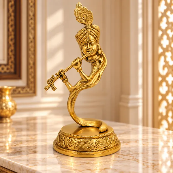 Premium_Brass_Lord_Krishna_Statue_(0.915_kg)_|_Golden_Flute_Krishna_Idol_for_Home_Decor,_Pooja_Room_&_Gifting