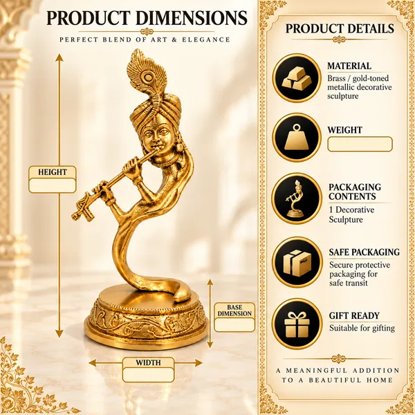 Premium_Brass_Lord_Krishna_Statue_(0.915_kg)_|_Golden_Flute_Krishna_Idol_for_Home_Decor,_Pooja_Room_&_Gifting
