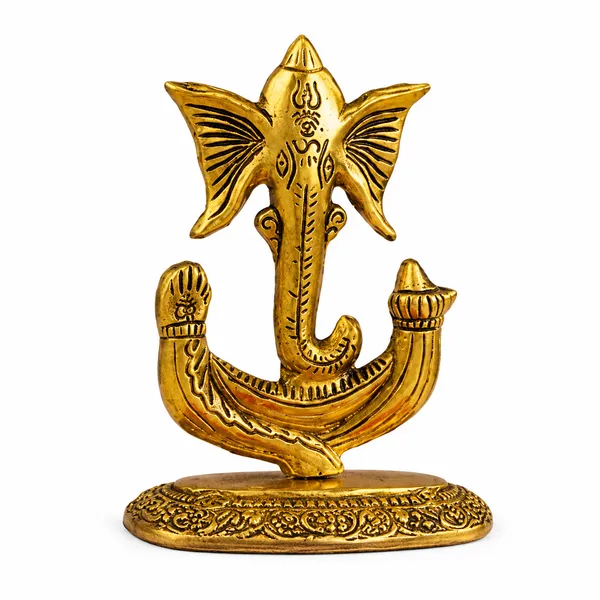 _Ganesha_Decorative_Idol_with_Om_Design_&_Ornate_Base,_220g_|_Ganpati_Murti_for_Pooja_Room,_Home_Temple_&_Gifting