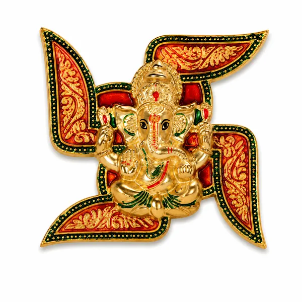 _Ganesha_Wall_Decor_300g_with_Traditional_Gold_Finish_|_7x7_Inch_Ganesh_Wall_Hanging_for_Pooja_Room,_Home_Temple_&_Gifting