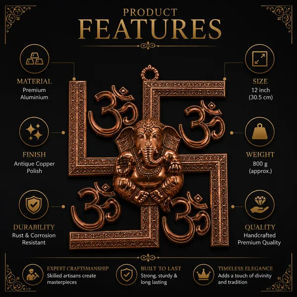 _Ganesha_Wall_Decor_with_Om_Symbols_&_Antique_Copper_Finish_800g_|_Shree_Ganesh_Wall_Hanging_for_Pooja_Room,_Home_&_Entrance