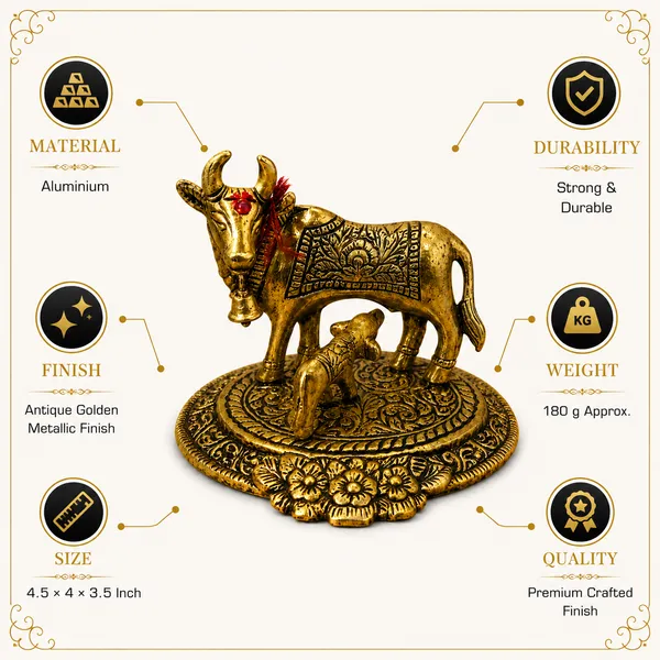_Kamdhenu_Cow_with_Calf_Statue_180g_|_Sacred_Cow_Sculpture_with_Ornate_Base_for_Pooja_Room,_Vastu_&_Home_Decor