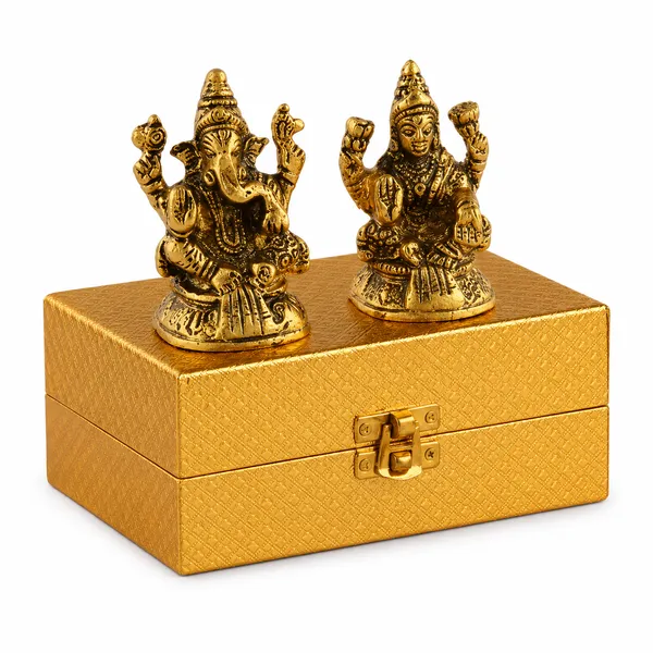 _Lakshmi_Ganesha_Idol_Set_130g_with_Antique_Gold_Finish_|_3_Inch_Each_Hindu_God_Statue_Set_for_Pooja,_Home_Temple_&_Gifting