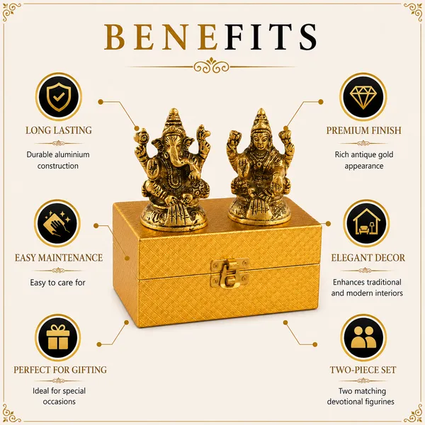 _Lakshmi_Ganesha_Idol_Set_130g_with_Antique_Gold_Finish_|_3_Inch_Each_Hindu_God_Statue_Set_for_Pooja,_Home_Temple_&_Gifting