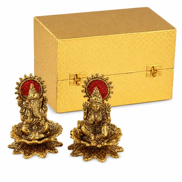 Lakshmi_Ganesha_Idol_Set_290g_with_Antique_Gold_Finish_|_4_Inch_Each_Decorative_Hindu_God_Statue_Set_for_Pooja_&_Gifting