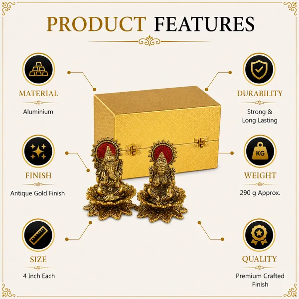 Lakshmi_Ganesha_Idol_Set_290g_with_Antique_Gold_Finish_|_4_Inch_Each_Decorative_Hindu_God_Statue_Set_for_Pooja_&_Gifting