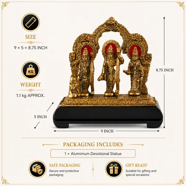 _Ram_Darbar_Idol_Statue_with_Intricate_Traditional_Carving_&_Decorative_Base,_1.1kg_|_Ram_Sita_Lakshman_Murti_for_Pooja_&_Gifting