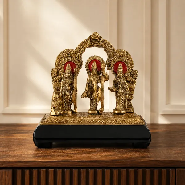 _Ram_Darbar_Idol_Statue_with_Intricate_Traditional_Carving_&_Decorative_Base,_1.1kg_|_Ram_Sita_Lakshman_Murti_for_Pooja_&_Gifting