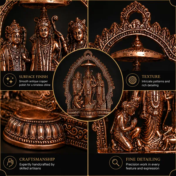 _Ram_Darbar_Statue_with_Decorative_Arch_&_Bell,_1.1kg_|_Lord_Rama_Sita_Lakshman_Hanuman_Idol_for_Pooja_Home_Decor_&_Gifting