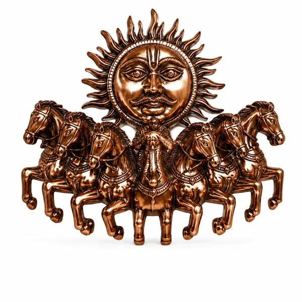 Surya_Dev_Horse_Wall_Sculpture_1.8kg_with_Antique_Copper_Finish_|_16x16_Inch_Sun_Chariot_Wall_Decor_for_Home_&_Office