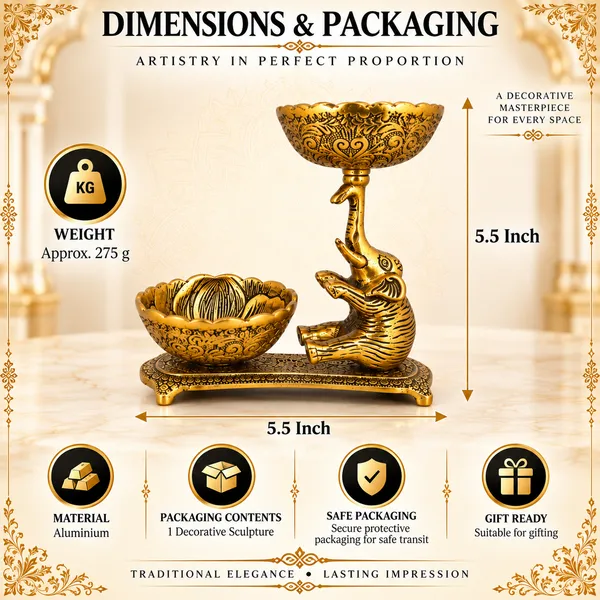 _Tortoise_Decorative_Sculpture_with_Lotus_Bowl_&_Stand_275g_|_Antique_Golden_Table_Decor_for_Home,_Office_&_Gifting