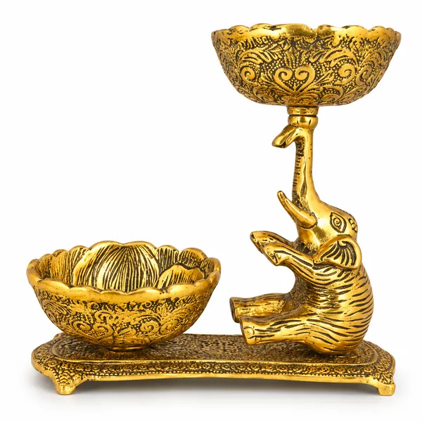 _Tortoise_Decorative_Sculpture_with_Lotus_Bowl_&_Stand_275g_|_Antique_Golden_Table_Decor_for_Home,_Office_&_Gifting