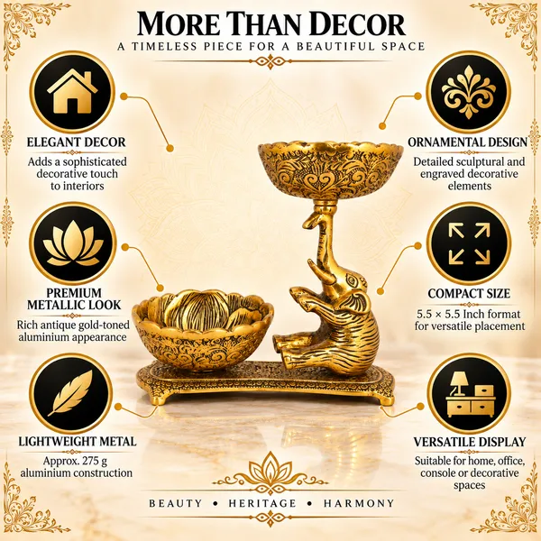 _Tortoise_Decorative_Sculpture_with_Lotus_Bowl_&_Stand_275g_|_Antique_Golden_Table_Decor_for_Home,_Office_&_Gifting