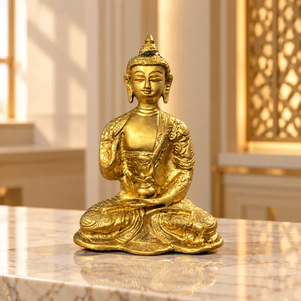 Brass_Buddha_Statue_with_Intricate_Detailing_1kg_|_Golden_Finish_Gautama_Buddha_Idol_for_Pooja_Room,_Meditation_Space_&_Home_Decor