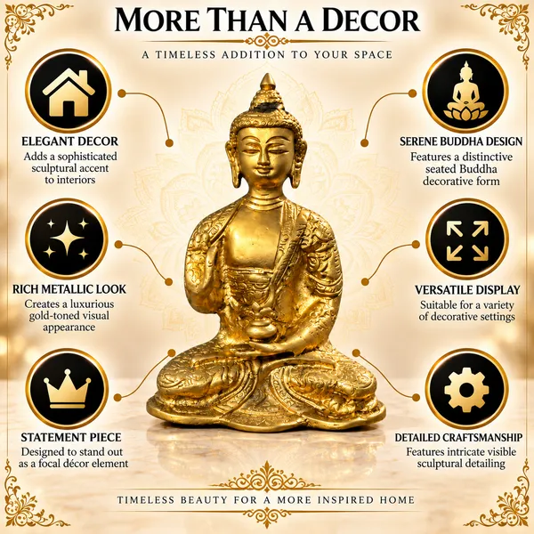 Brass_Buddha_Statue_with_Intricate_Detailing_1kg_|_Golden_Finish_Gautama_Buddha_Idol_for_Pooja_Room,_Meditation_Space_&_Home_Decor