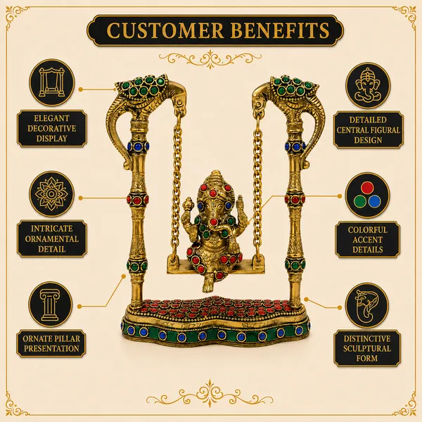 Brass_Ganesha_Jhula_Swing_Idol_with_Intricate_Stone_Work_|_Decorative_Ganesh_Murti_for_Pooja_Room,_Home_Temple_&_Gifting